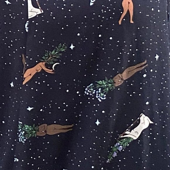 Spooky season witchy dress "Protection Spell" custom art print @merakilabbe NWOT - Picture 2 of 6